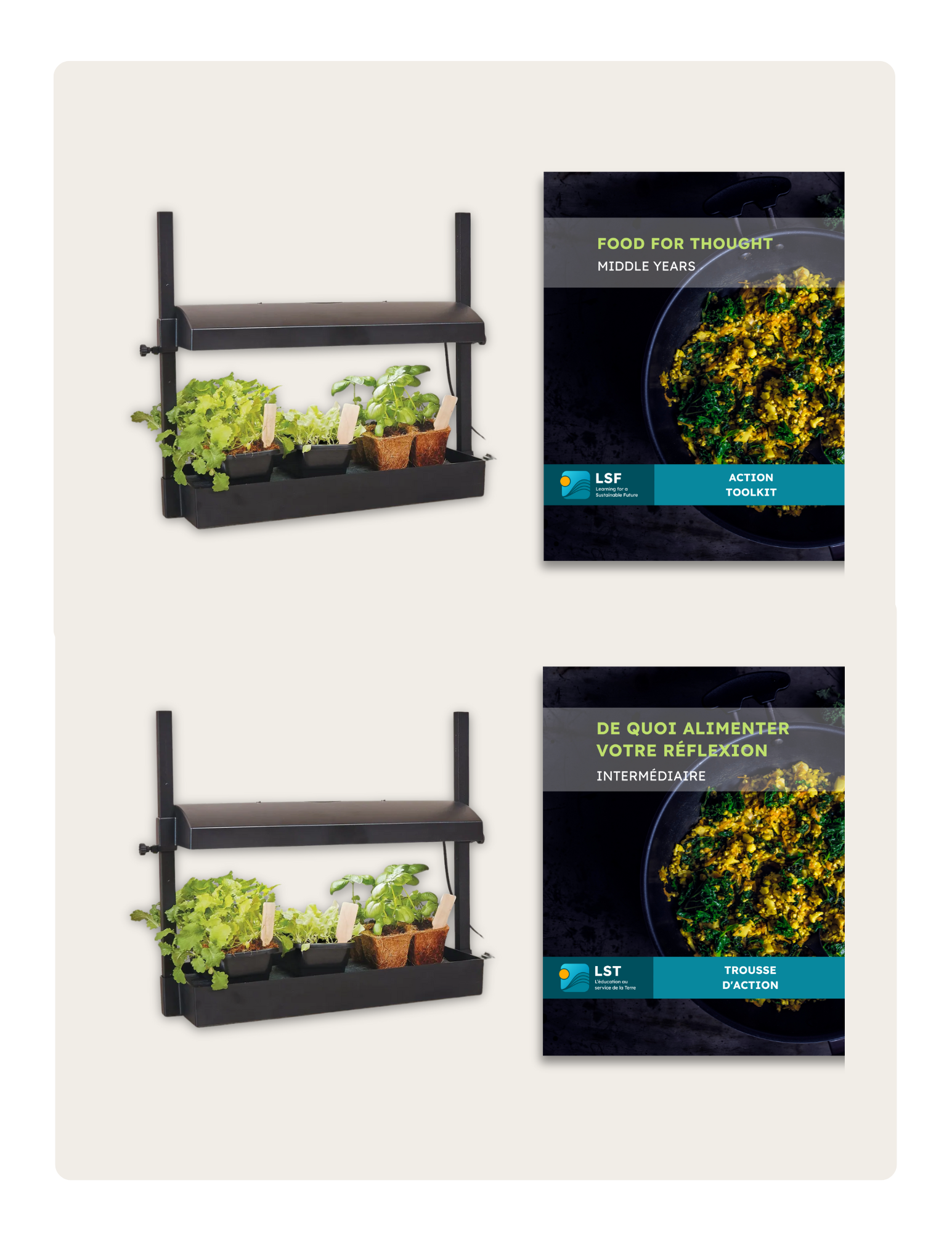 LED Food Growing Kit | Trousse de culture avec éclairage DEL